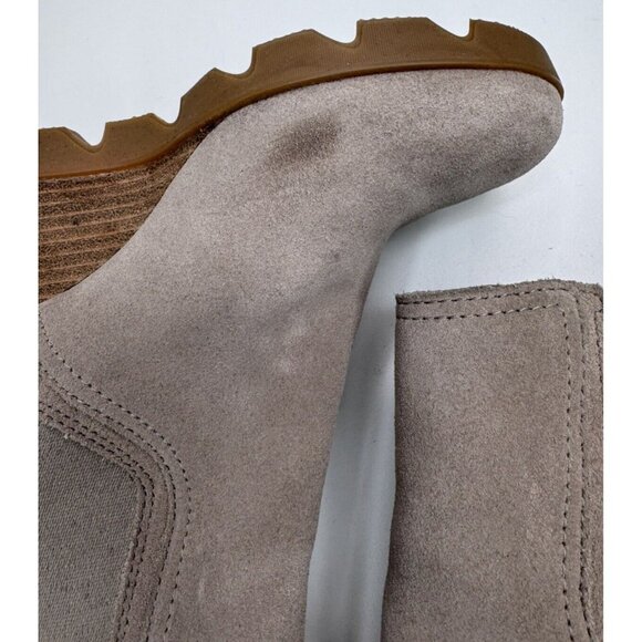 Sorel Women's Joan Uptown Wedge Chelsea Boots Taupe Suede Size 6.5 - Picture 5 of 14